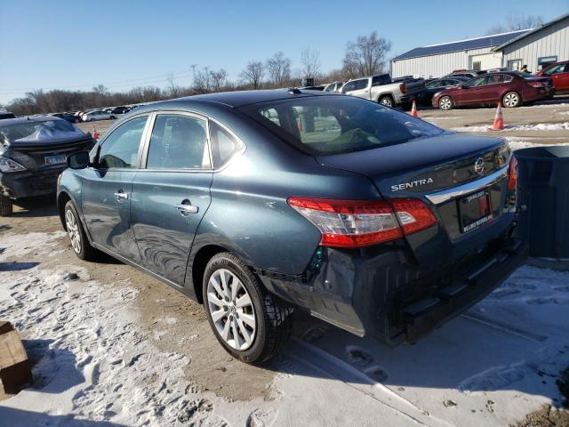 3N1AB7AP4EY221765 - 2014 NISSAN SENTRA S GRAY photo 2