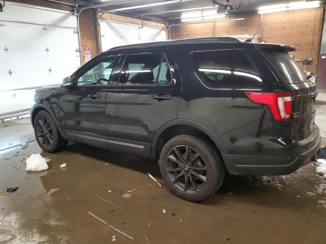 1FM5K8D86KGA70347 - 2019 FORD EXPLORER XLT BLACK photo 2