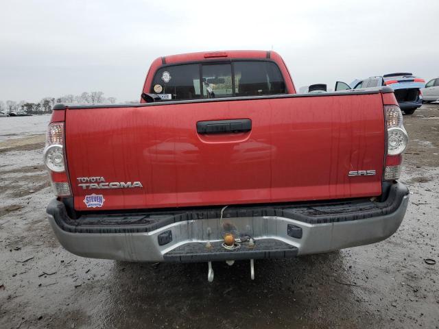 5TFTX4CN6BX008704 - 2011 TOYOTA TACOMA ACCESS CAB RED photo 6