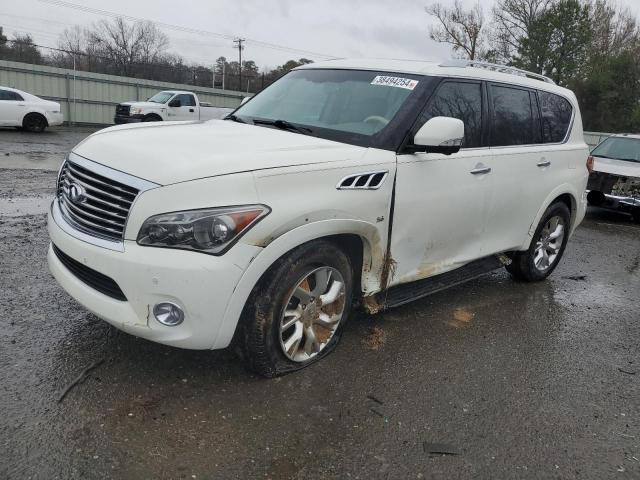 JN8AZ2NE7E9068815 - 2014 INFINITI QX80 WHITE photo 1