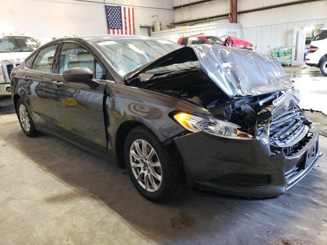 1FA6P0G76F5102235 - 2015 FORD FUSION S GRAY photo 4