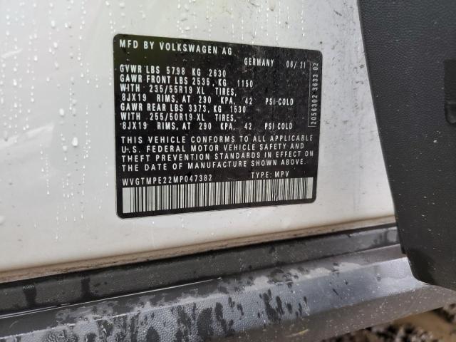 WVGTMPE22MP047382 - 2021 VOLKSWAGEN ID.4 PRO S WHITE photo 13