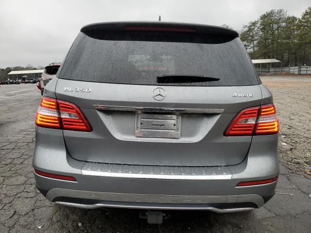 4JGDA5HB8CA072687 - 2012 MERCEDES-BENZ ML 350 4MATIC SILVER photo 6