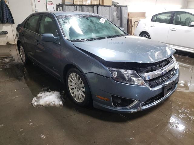 3FADP0L34BR104213 - 2011 FORD FUSION HYBRID BLUE photo 4