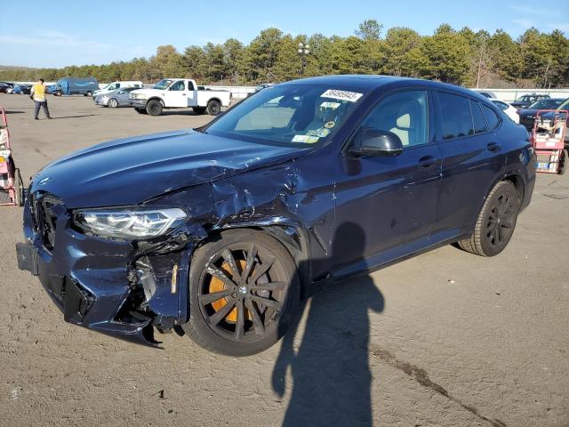 5UX43DT02N9K31818 - 2022 BMW X4 M40I BLUE photo 1