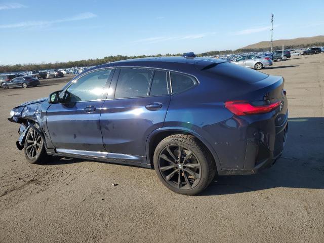 5UX43DT02N9K31818 - 2022 BMW X4 M40I BLUE photo 2