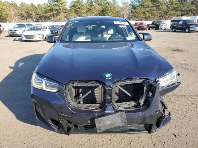 5UX43DT02N9K31818 - 2022 BMW X4 M40I BLUE photo 5