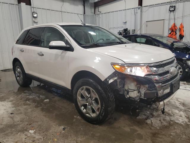 2FMDK3JC9BBB14761 - 2011 FORD EDGE SEL WHITE photo 4