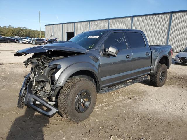 1FTFW1RG5JFB02410 - 2018 FORD F150 RAPTOR GRAY photo 1