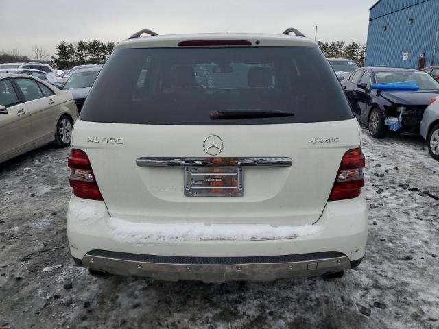 4JGBB86E38A411835 - 2008 MERCEDES-BENZ ML 350 WHITE photo 6