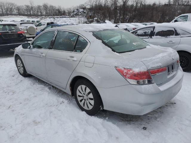 1HGCP2F31CA189490 - 2012 HONDA ACCORD LX GRAY photo 2