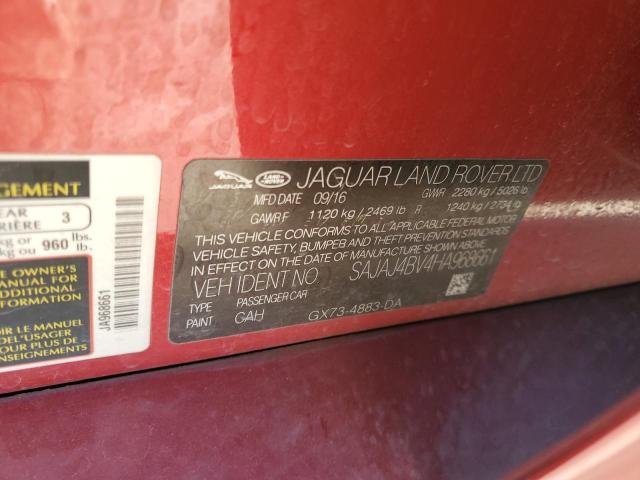 SAJAJ4BV4HA968661 - 2017 JAGUAR XE PREMIUM RED photo 12