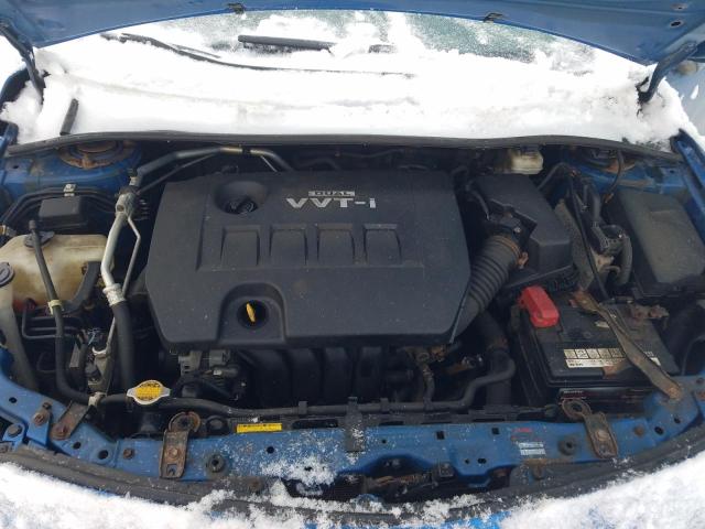 2T1BU4EE8AC347950 - 2010 TOYOTA COROLLA BASE BLUE photo 11