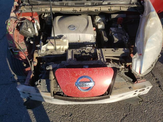 1N4AZ0CP1DC405748 - 2013 NISSAN LEAF S RED photo 11