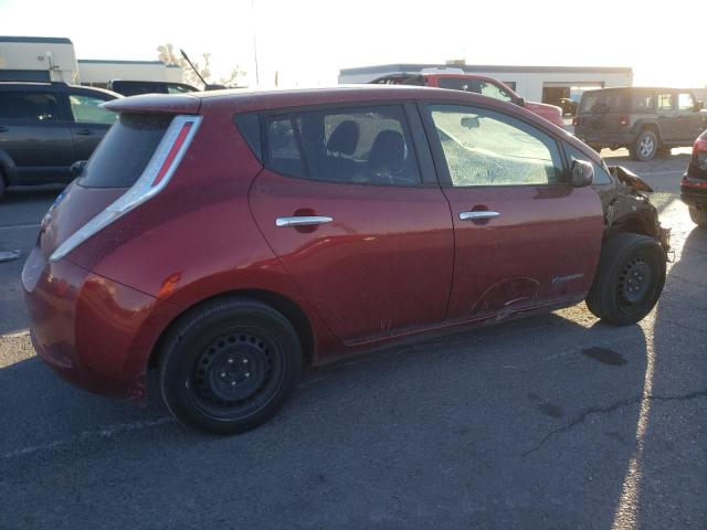 1N4AZ0CP1DC405748 - 2013 NISSAN LEAF S RED photo 3