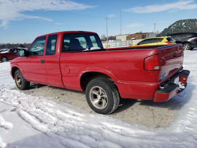 1GCCS1942WK122472 - 1998 CHEVROLET S TRUCK S10 RED photo 2