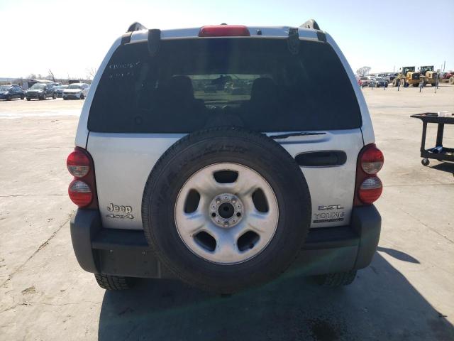 1J4GL48K27W670878 - 2007 JEEP LIBERTY SP SILVER photo 6