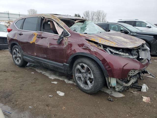 7FARW1H54HE014108 - 2017 HONDA CR-V EX BURGUNDY photo 4