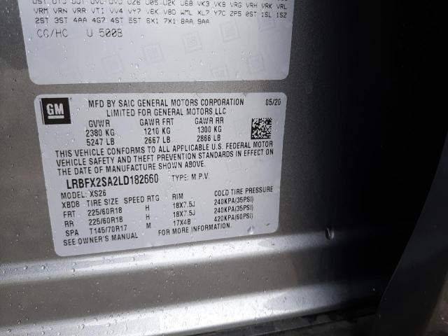 LRBFX2SA2LD182660 - 2020 BUICK ENVISION ESSENCE GRAY photo 13