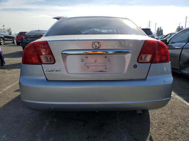 2HGES16571H613529 - 2001 HONDA CIVIC LX SILVER photo 6