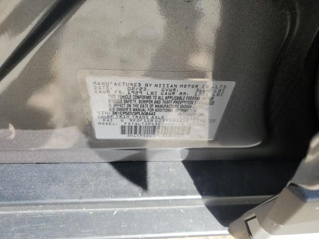 3N1CP5DV3PL508443 - 2023 NISSAN KICKS SR GRAY photo 12