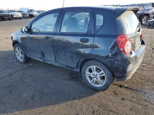 KL1TG66E49B380080 - 2009 CHEVROLET AVEO LT BLACK photo 2