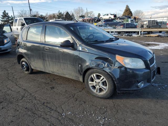 KL1TG66E49B380080 - 2009 CHEVROLET AVEO LT BLACK photo 4