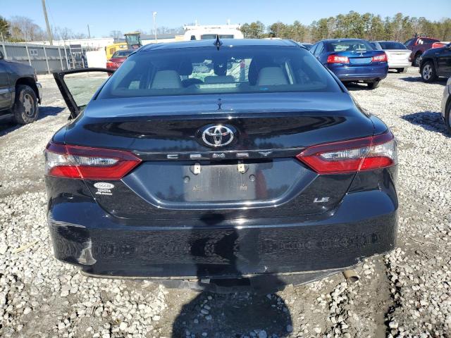 4T1C11AK2MU555705 - 2021 TOYOTA CAMRY LE BLACK photo 6