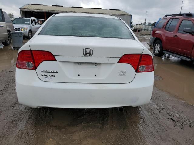 1HGFA16546L145728 - 2006 HONDA CIVIC LX WHITE photo 6