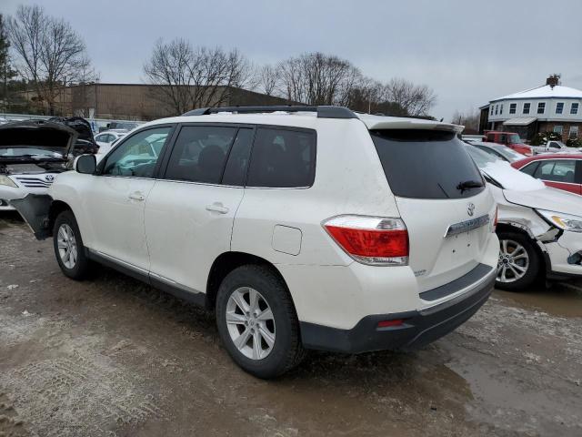 5TDBK3EH4CS154795 - 2012 TOYOTA HIGHLANDER BASE WHITE photo 2