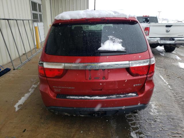 1D4RE4GG7BC699067 - 2011 DODGE DURANGO CREW RED photo 6