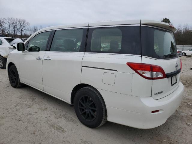 JN8AE2KP5E9103238 - 2014 NISSAN QUEST S WHITE photo 2