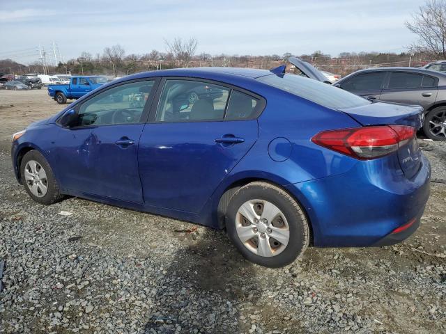 3KPFK4A72HE098359 - 2017 KIA FORTE LX BLUE photo 2