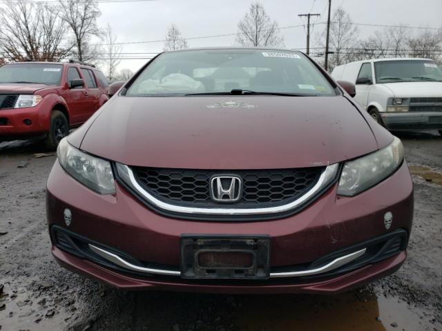 2HGFB2F51DH534436 - 2013 HONDA CIVIC LX BURGUNDY photo 5