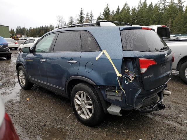 5XYKTDA69EG489560 - 2014 KIA SORENTO LX BLUE photo 2