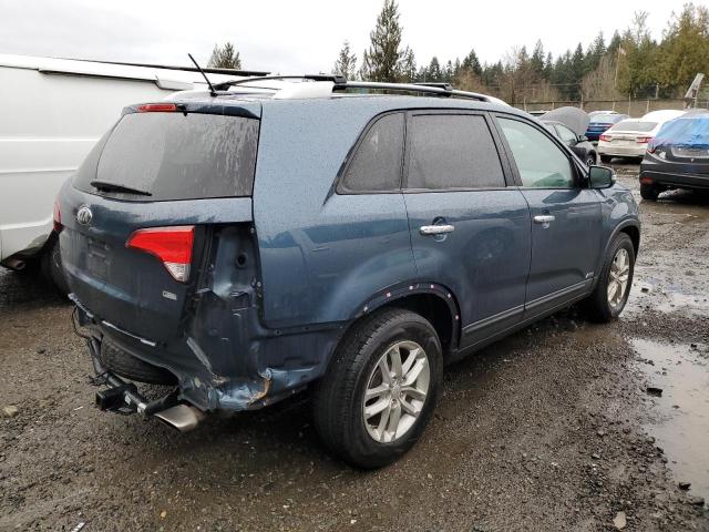 5XYKTDA69EG489560 - 2014 KIA SORENTO LX BLUE photo 3