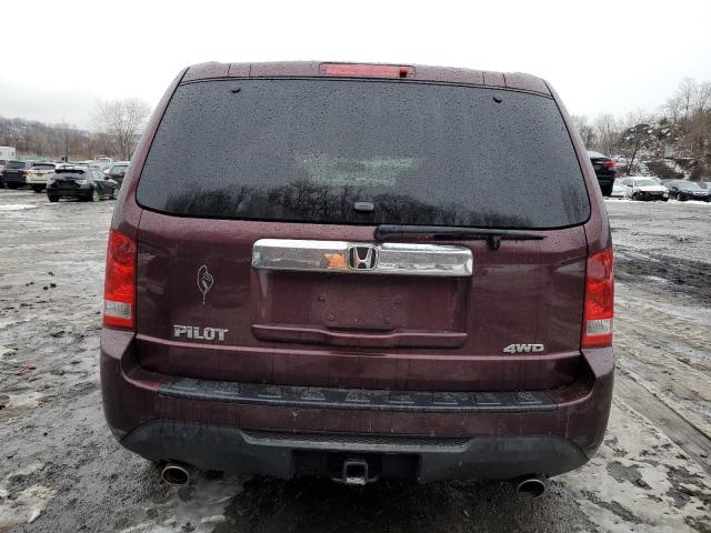 5FNYF4H50FB033020 - 2015 HONDA PILOT EXL BURGUNDY photo 6