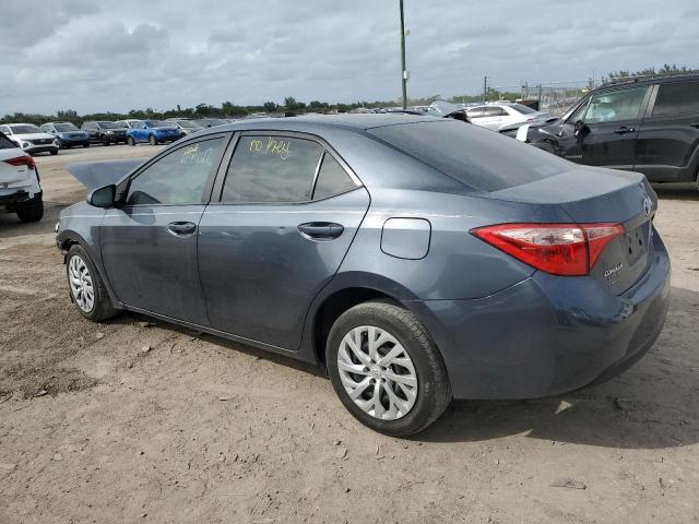 5YFBURHE4KP868299 - 2019 TOYOTA COROLLA L BLUE photo 2