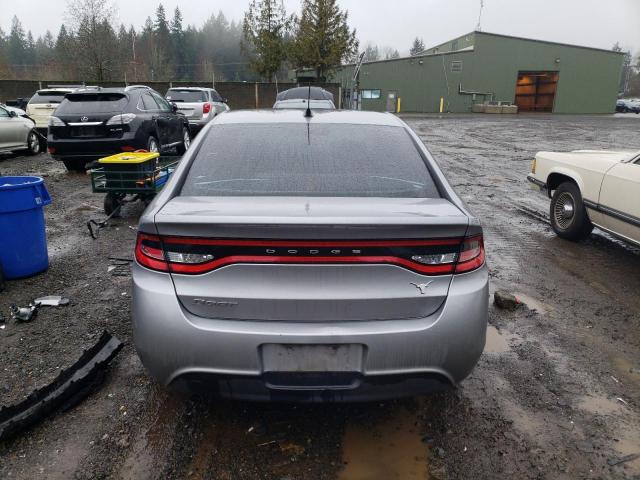 1C3CDFAA3GD606783 - 2016 DODGE DART SE SILVER photo 6