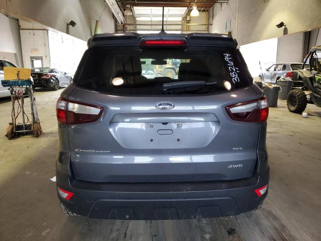 MAJ6S3JL5LC358122 - 2020 FORD ECOSPORT SES GRAY photo 6