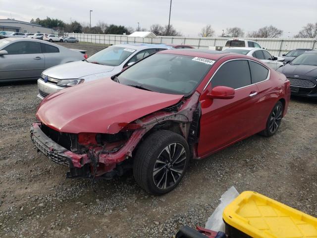 1HGCT1B86HA006597 - 2017 HONDA ACCORD EXL RED photo 1