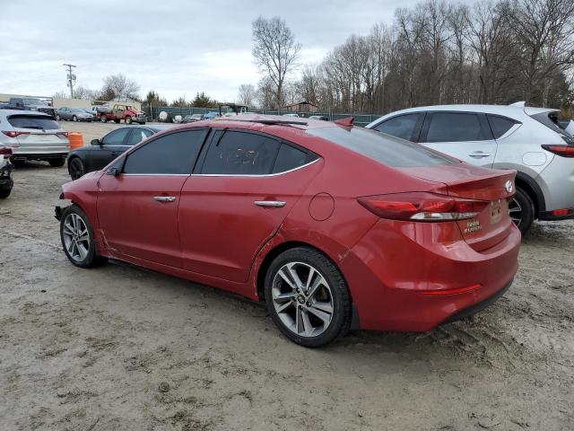 KMHD84LF3HU336081 - 2017 HYUNDAI ELANTRA SE RED photo 2