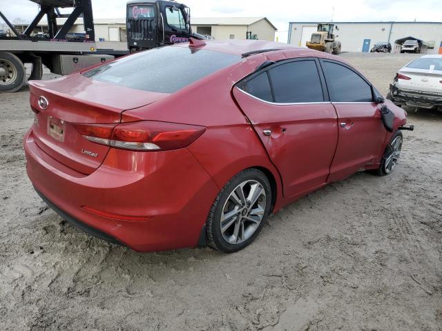 KMHD84LF3HU336081 - 2017 HYUNDAI ELANTRA SE RED photo 3