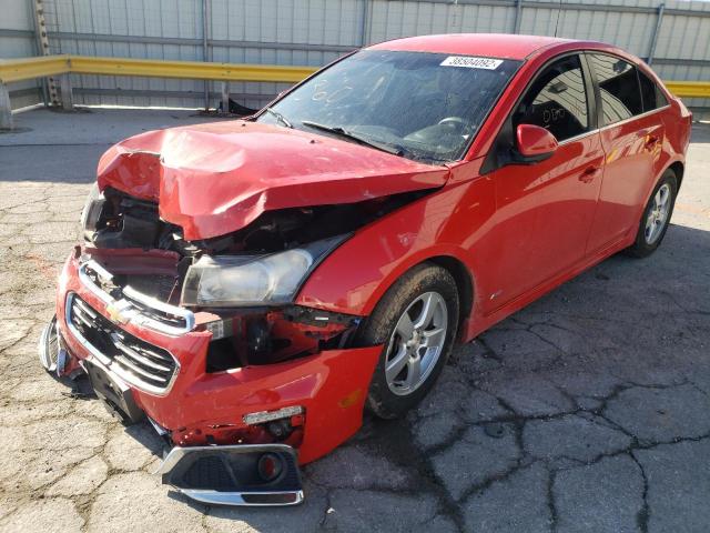 1G1PE5SB4G7199253 - 2016 CHEVROLET CRUZE LIMI LT RED photo 2