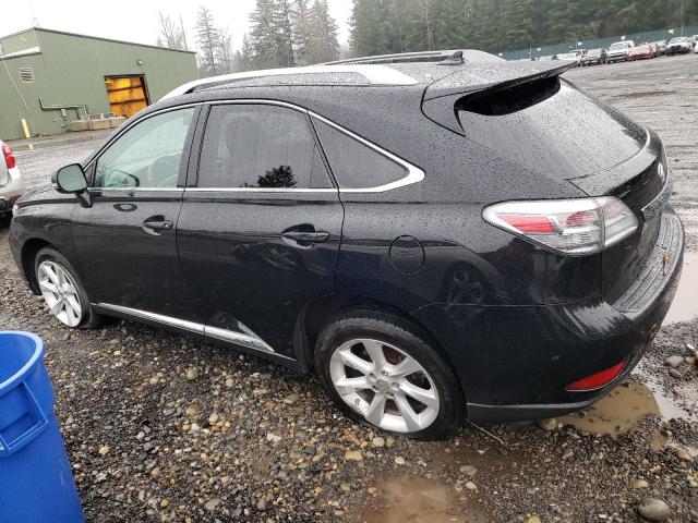 2T2BK1BA7CC144343 - 2012 LEXUS RX 350 BLACK photo 2