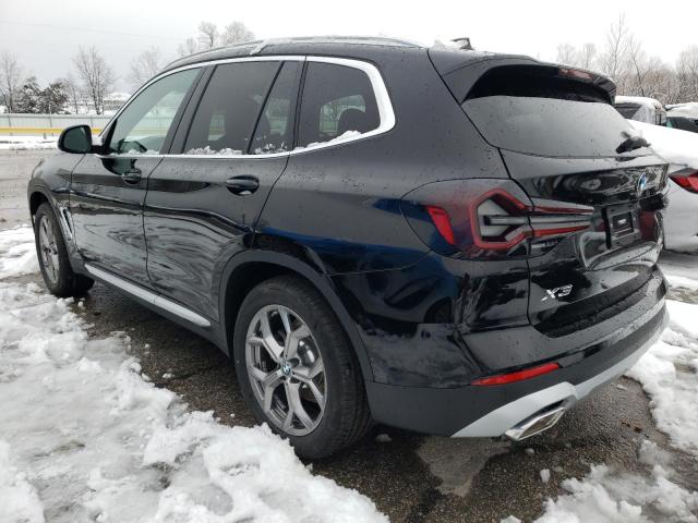 WBX57DP03NN171854 - 2022 BMW X3 XDRIVE30I BLACK photo 2