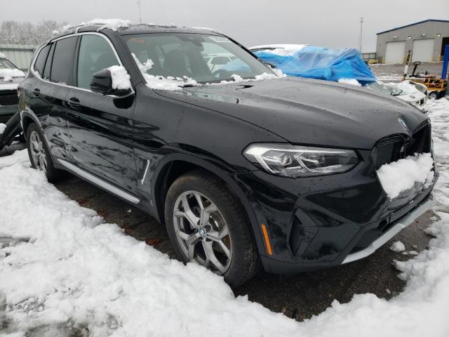 WBX57DP03NN171854 - 2022 BMW X3 XDRIVE30I BLACK photo 4