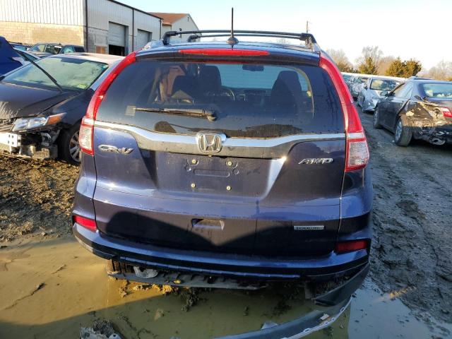 5J6RM4H9XGL808977 - 2016 HONDA CR-V TOURING BLUE photo 6