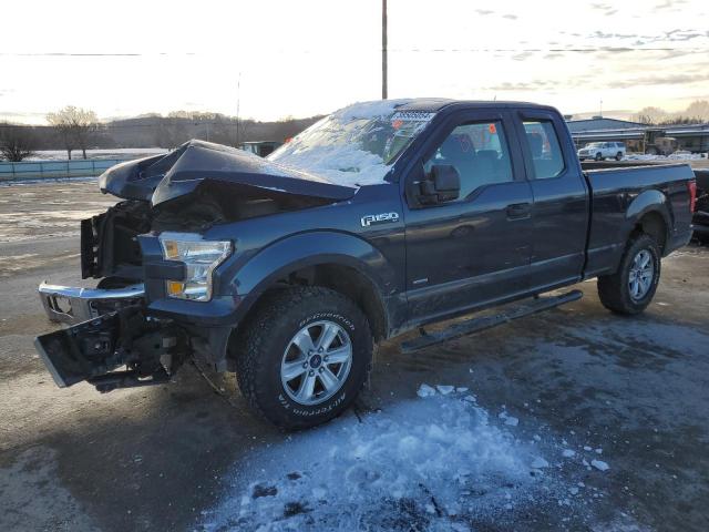 1FTEX1EP6HFC10771 - 2017 FORD F150 SUPER CAB BLUE photo 1