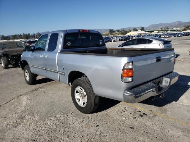 5TBRT3412YS081149 - 2000 TOYOTA TUNDRA ACCESS CAB SILVER photo 2